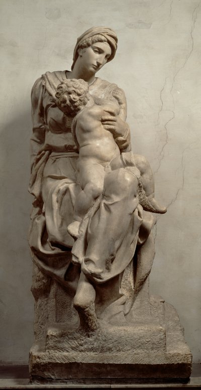 The Virgin and Child (marble) by Michelangelo Buonarroti